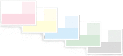 Rezeptvordruck quer, in div. Farben blanci für das Chipkartensystem