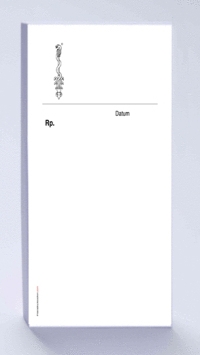 Rezeptblock Aeskulap mit Praxiseindruck